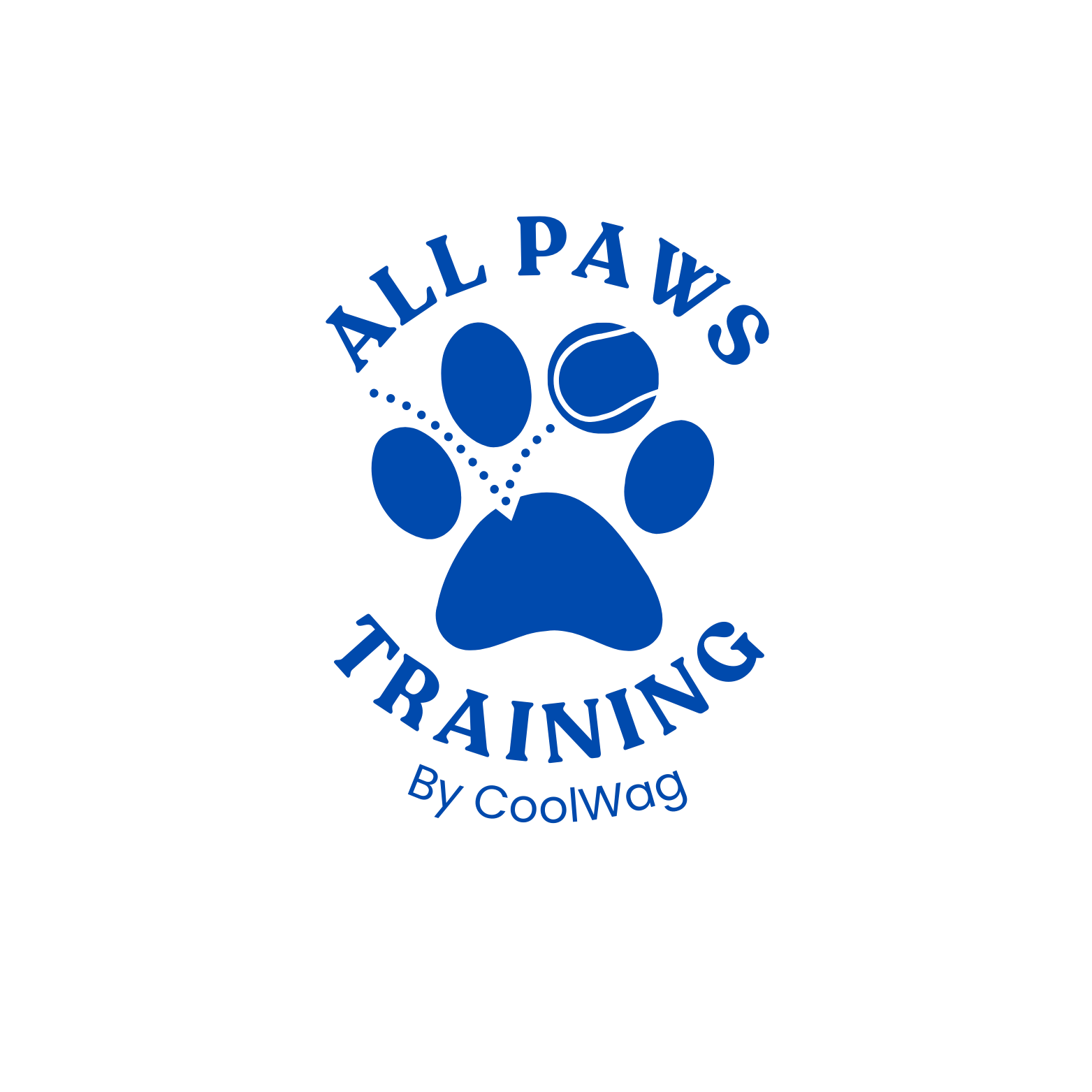 All Paws Logo.Blue With Transparent Background